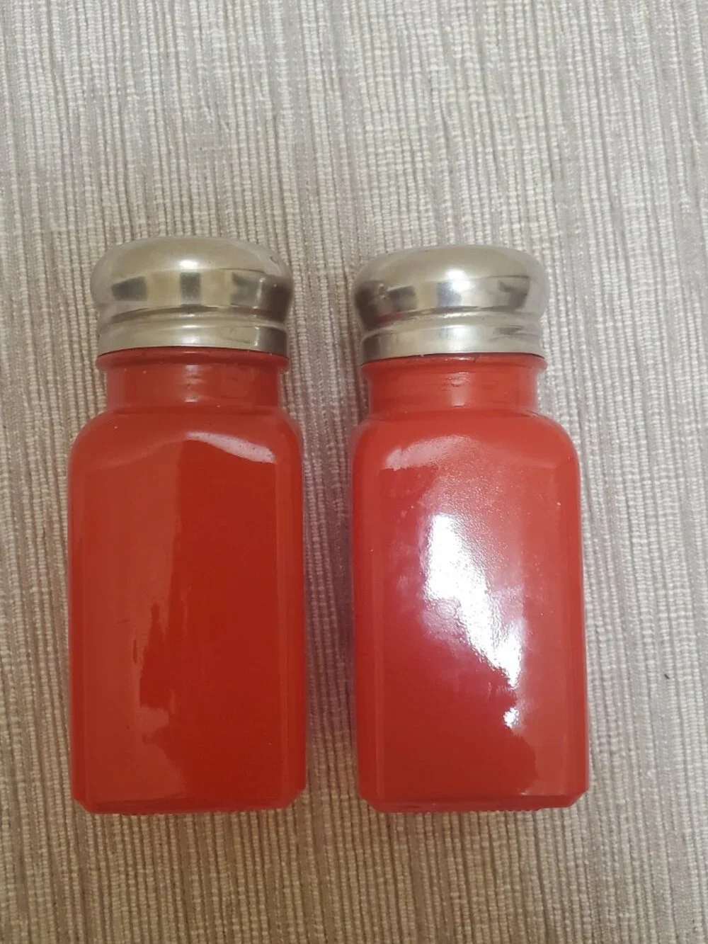 Red Ceramic Salt and Pepper Shaker Set